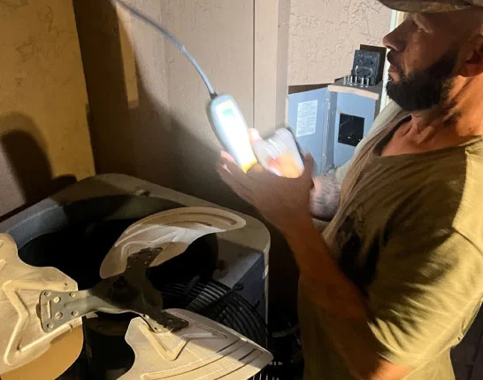Professional package unit system assessment by Air Condition Army technicians