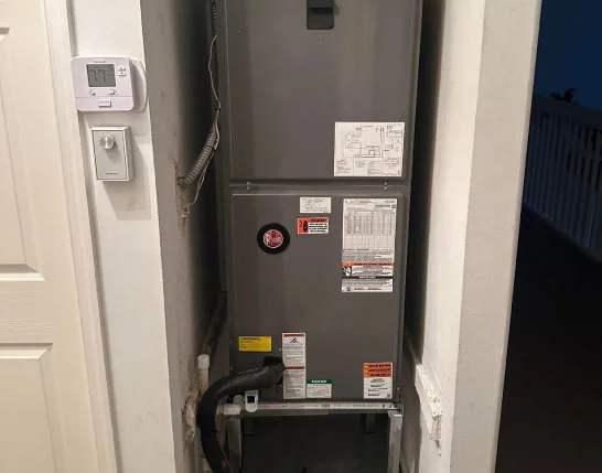 Residential furnace unit maintained by Air Condition Army HVAC professionals