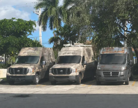 Air Condition Army fleet vehicle providing HVAC services across Broward County